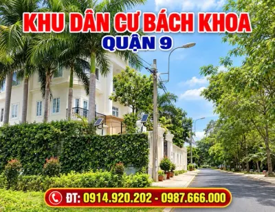 Bán đất nhà phố KDC Bách Khoa Quận 9 cũ, nền vị trí đẹp, sổ đỏ, LH 091••••02, thiện chí bán