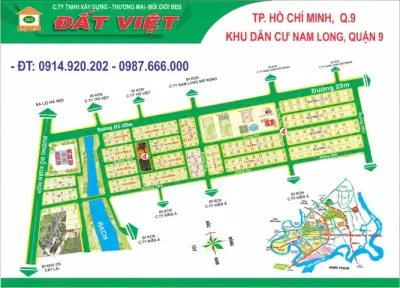 Bán 1 số lô đất thuộc dự án Nam Long, phường Phước Long B, Quận 9, chính chủ, sổ đỏ