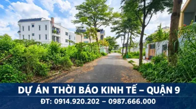 Cần bán đất nền nhà phố lô B, DT 8x20m, hướng đông bắc, KDC Thời Báo Kinh Tế, Bưng Ông Thoàn Q9