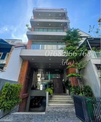 Cho thuê tòa nhà 38 nguyễn văn trỗi phú nhuận, dt 8x23.5m 5 lầu, giá thuê 170 triệu