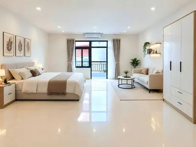 Ra mắt cho thuê căn studio quan hoa, gần công viên nghĩa đô, 1pn 1 khách full nội thất cao cấp