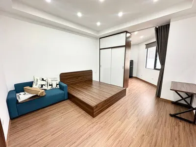Cho thuê căn hộ trần thái tông cầu giấy, full nội thất, ban công, giá 6,5tr