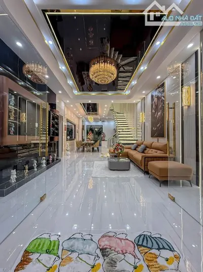 Nhà 2 lầu đường D1 trục chính KDC hồng loan - có hẻm kỹ thuật hong , tặng full nội thất
