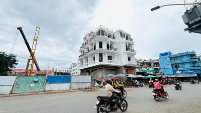 Bán nhà trực diện chợ cái vồn, vĩnh long, lô góc 13.57M mặt tiền, giá 8.8 tỷ