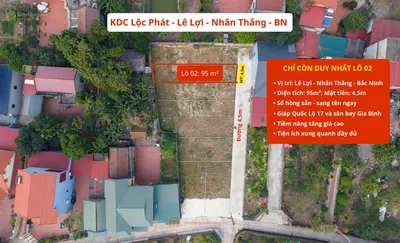 Chính chủ bán lô đất gần ngay chợ ngụ trung tâm xã nhân thắng tỉnh bắc ninh 0986 287