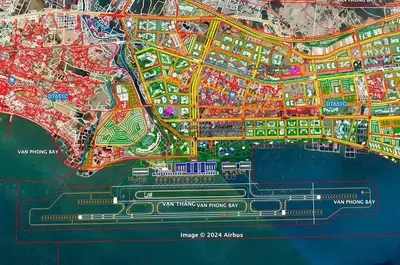 Bán đất tại nguyễn huệ, bắc vân phong, 2,5triệu/m2, 6843 m2, view sân bay vân phong, đảo điệp sơn