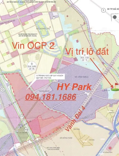100m2 đất đấu giá ngay gần hy park và vđ4