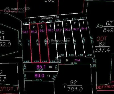 Bán đất tại xã an bình, huyện thuận thành, bắc ninh, 2,6 tỷ, 89 m2