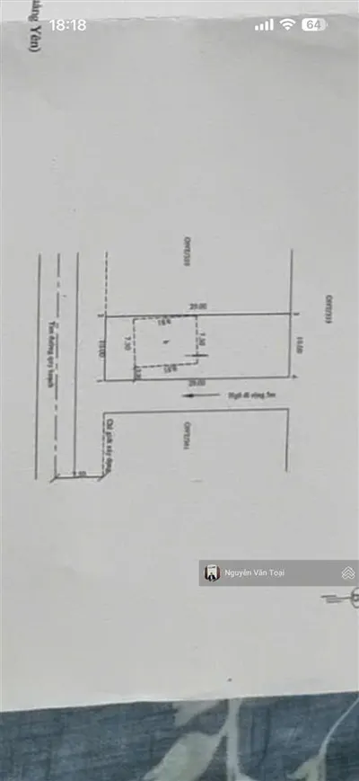 Bán đất xen cư 290m² hoàng tân trục chính thông vin
