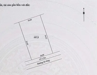 Bán đất thổ cư 685,8m² mặt tiền 20m xã Tài Văn, Cần Thơ (Sóc Trăng cũ)