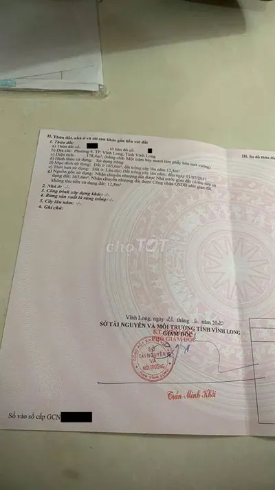 Bán đất tại hẻm 113 Trần Đại Nghĩa, Vĩnh Long