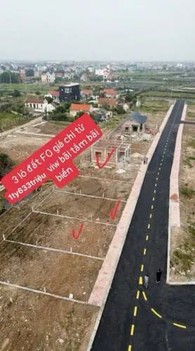 Chỉ nhỉnh 1 tỷ: lô đất biển 100M² mặt tiền 6M - đối diện KĐT lấn biển