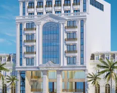 Cho thuê nhà lô góc Duy Tân, Cầu Giấy, 180m2, 7T, 1H, MT 28m, nhà mới 100% PCCC. Giá 110tr