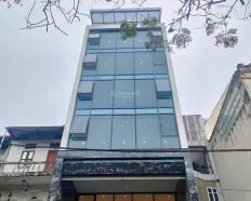 Cho thuê nhà Nguyễn Chánh - Cầu Giấy, 169m2x8T, 1 hầm MT: 12m, thông sàn, TM, cho thuê mọi mô hình