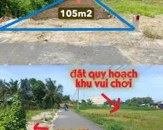 Bán đất 105m2 giá 885 triệu ngay gần KCN Tây Bắc Củ Chi, sổ hồng riêng dân cư đông đúc, đường nhựa