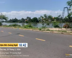 Bán đất mặt tiền sông Kinh Giang, đối lưng biển Mỹ Khê Quảng Ngãi, 150m2 ngang 8,2m, kinh doanh tốt