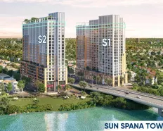 Penthouse Spana Tower 53,3m2 view biển Mỹ Khê, sông Hàn, pháo hoa DIFF, Đà Nẵng Downtown | Chỉ 6 tỷ