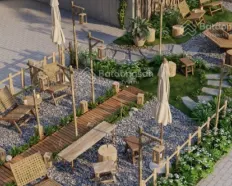 Cho thuê mặt bằng 2 mặt tiền khu An Thượng gần biển - 1000m2 có sẵn nhà - giá 200tr/tháng