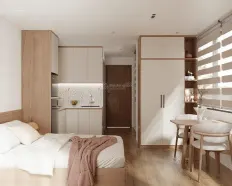 Cho thuê căn hộ studio 1 phòng ngủ view sông Hàn gần siêu thị Lotte trung tâm Hải Châu Đà Nẵng