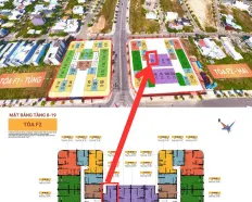 Căn 1PN + 1 diện tích 55.8m2 giá 2.366 tỷ view sông - FourS Tower Đà Nẵng