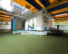 Cho thuê nhà Quận 2 DT 410m2 sân vườn 3 tầng 8 phòng làm trường mầm non, kinh doanh BNB, văn phòng