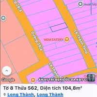 Đất mặt tiền đường lê thánh tông - trung tâm thị trấn long thành