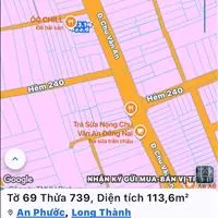 Bán đất mặt tiền Chu Văn An thị trấn long thành đồng nai
