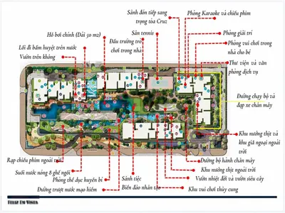 Cho thuê căn hộ tại Feliz En Vista tháp Somerset gồm 4 phòng ngủ nội thất đầy đủ view sông