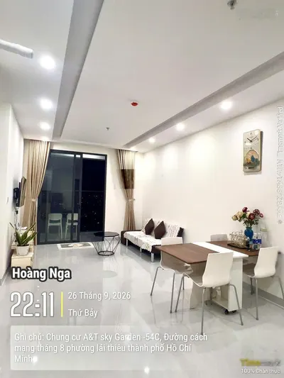 Thuê nhanh 3PN 12tr full nội thất đẹp mới tại A&T Sky Garden Thuận An